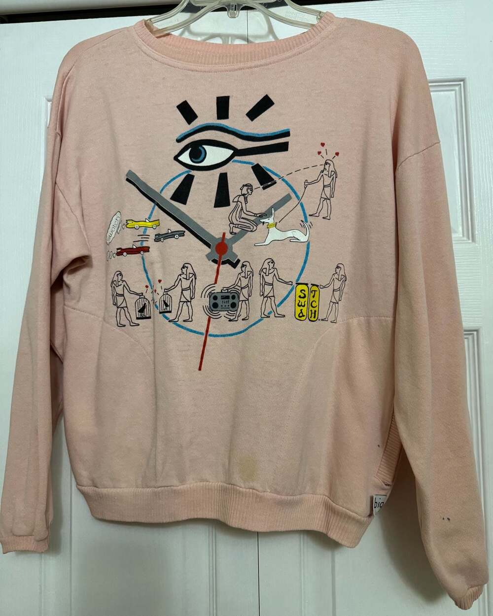 Vintage Swatch Big Graphic Sweatshirt Pink